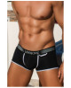 Mini-Pants noir échancré avec zip 